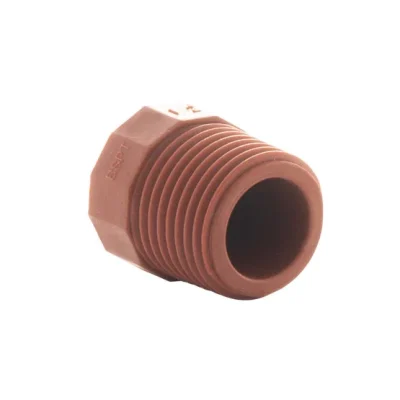 TAPÓN MACHO PARA AGUA CALIENTE CON ROSCA